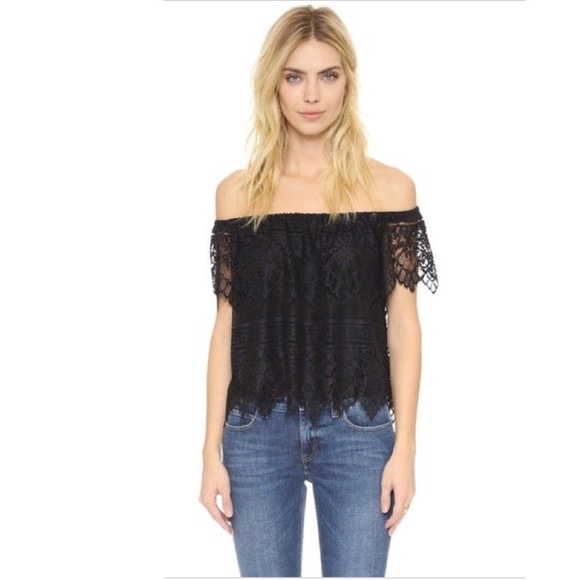 cupcakes & cashmere Tops - Cupcakes and Cashmere Sunset Off the Shoulder Top